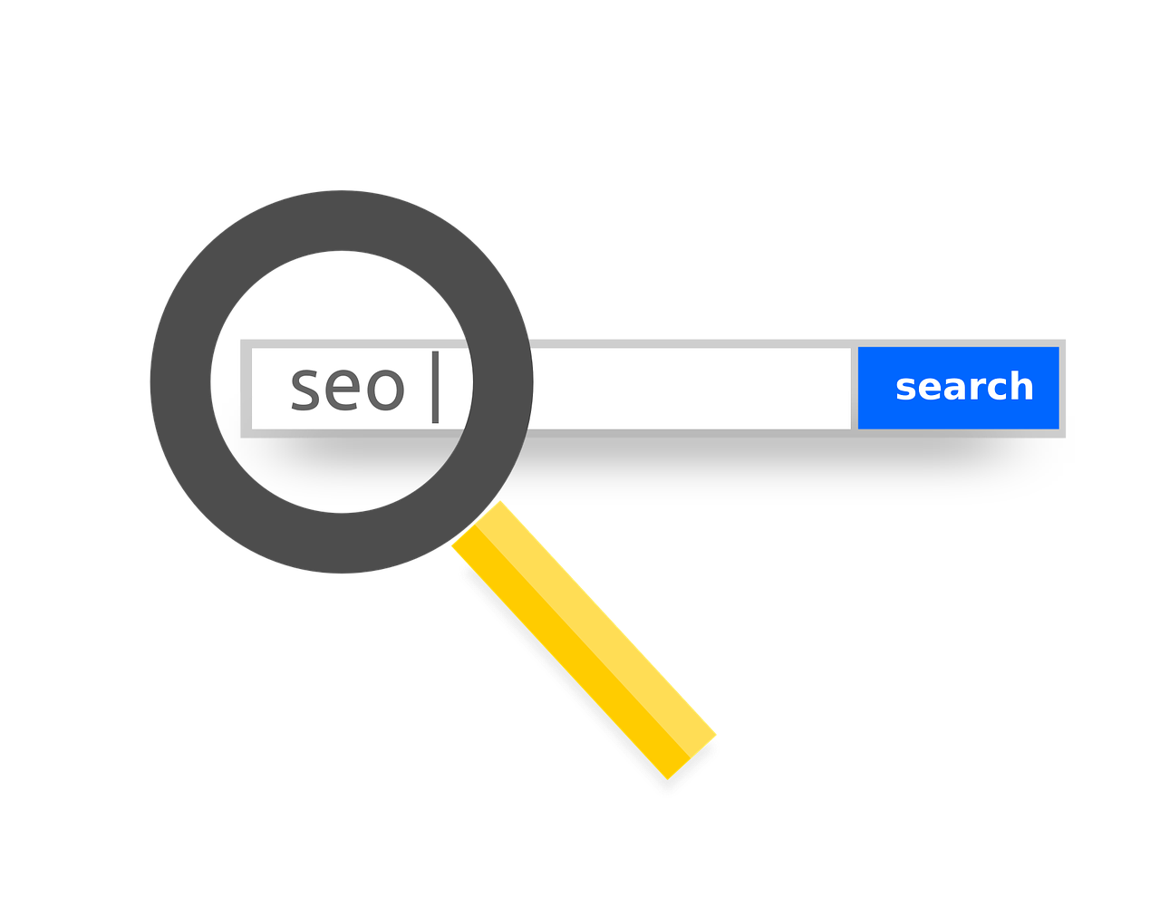 the words seo being searched in search bar