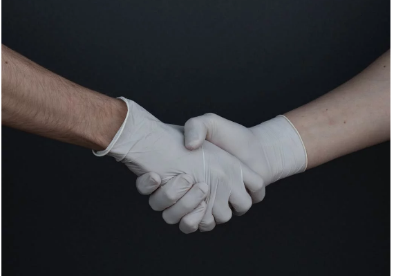 handshake gloves