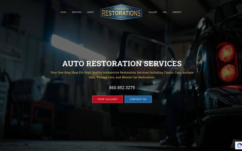 Innovative Restorations homepage
